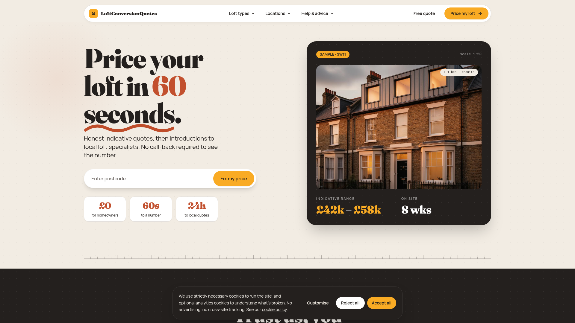 loftconversionquotes.co.uk screenshot