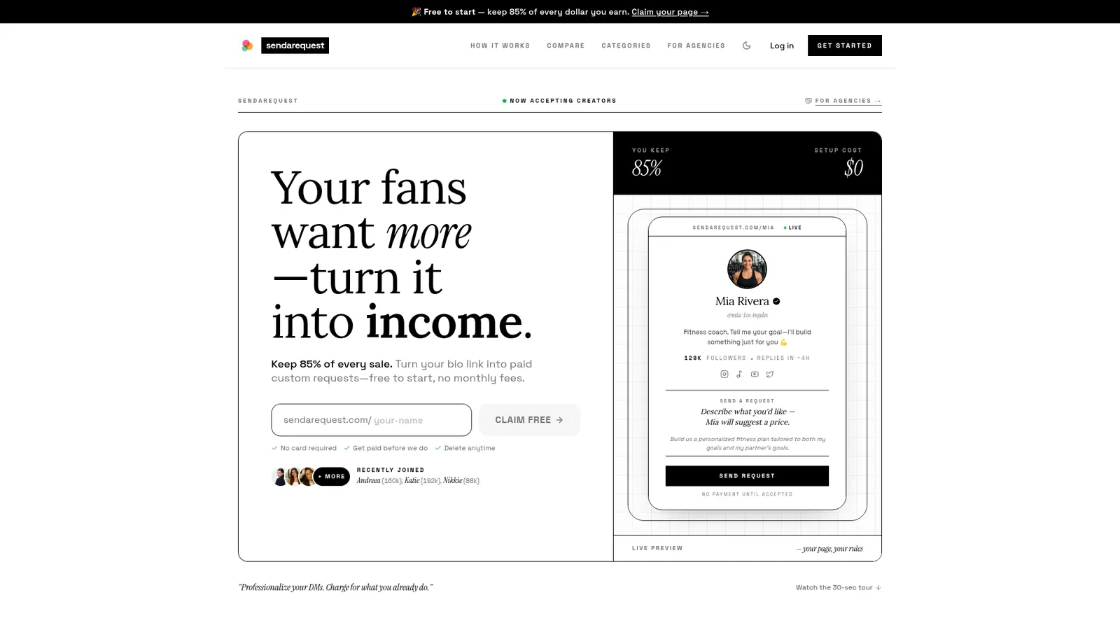 Send a Request — Service requests, frictionless.